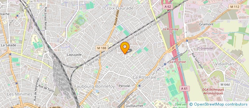 localisation de l'entreprise MADAME VINCENT SANTACRUZ  TOULOUSE