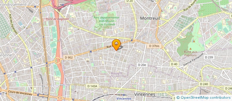 localisation de l'entreprise MADAME VINCENT STEPHANIE à MONTREUIL
