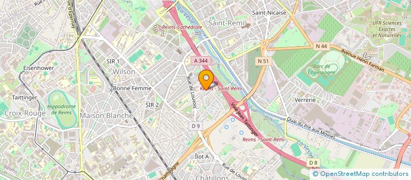 localisation de l'entreprise MADAME VINCENTE CORAZZA  REIMS