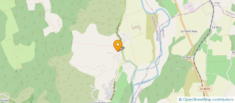 localisation de l'entreprise MADAME VINCENTINE BAUDIN  VAL BUECH-MEOUGE