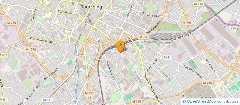 localisation de l'entreprise MADAME VINCENZA MISTRETTA  TOURCOING