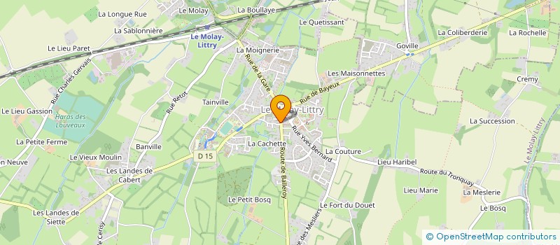 localisation de l'entreprise MADAME VINCIANE CROCQUEVIEILLE à LE MOLAY-LITTRY