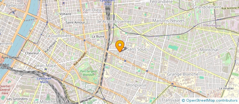 localisation de l'entreprise MADAME VINCIANE ESCALLE  LYON