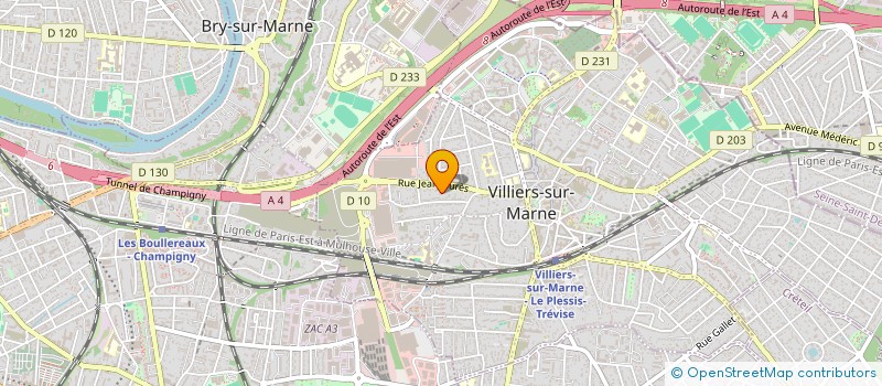 localisation de l'entreprise MADAME VINCIANE LACLAUTRE à VILLIERS-SUR-MARNE
