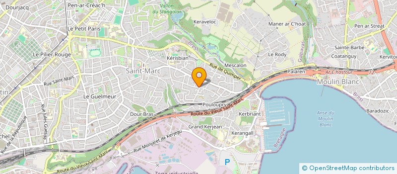 localisation de l'entreprise MADAME VINCIANE LE BRIS à BREST