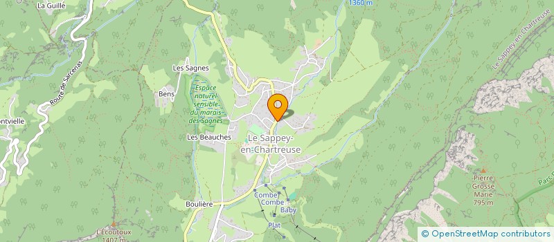 localisation de l'entreprise MADAME VINCIANE LE GOUIC  LE SAPPEY-EN-CHARTREUSE