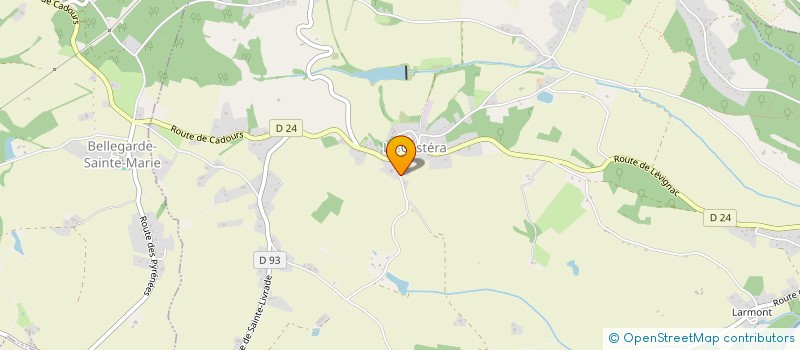 localisation de l'entreprise MADAME VINCIANE MONCLA  LE CASTERA