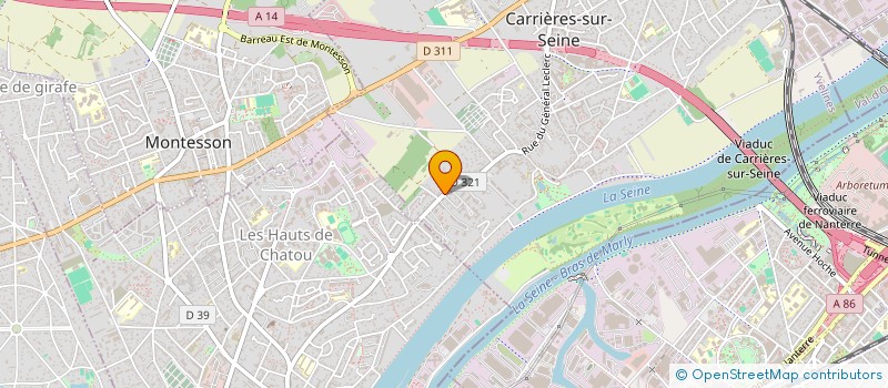 localisation de l'entreprise MADAME VINCIANE MONFORT  CARRIERES-SUR-SEINE