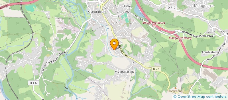 localisation de l'entreprise MADAME VINCIANE PERCHEY  SAINT-PIERRE-D'IRUBE