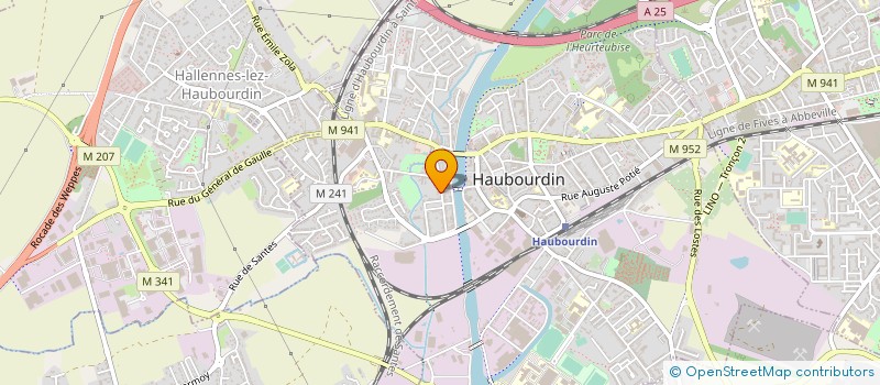 localisation de l'entreprise MADAME VINCIANE QUINTART  HAUBOURDIN