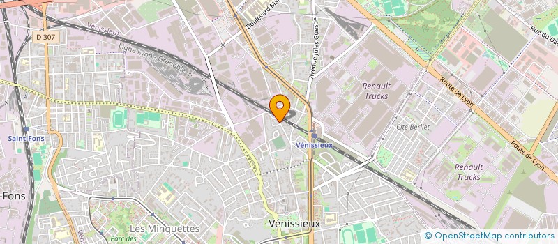 localisation de l'entreprise MADAME VINCIANE SIGNORINO  VENISSIEUX