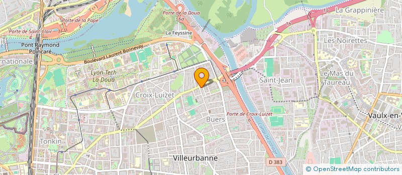 localisation de l'entreprise MADAME VINCIANNE HENNRICH  VILLEURBANNE