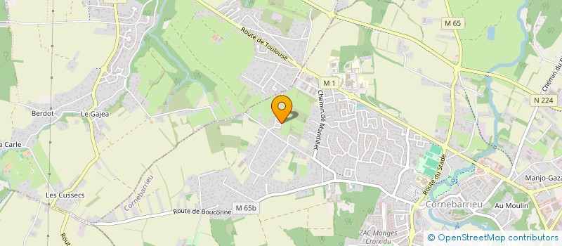 localisation de l'entreprise MADAME VINOGIN NITHIYENDRA  CORNEBARRIEU