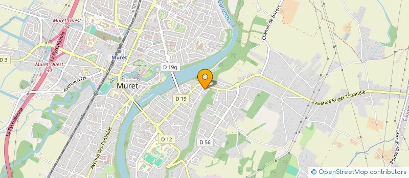 localisation de l'entreprise MADAME VIOLAINE ABBEY  MURET