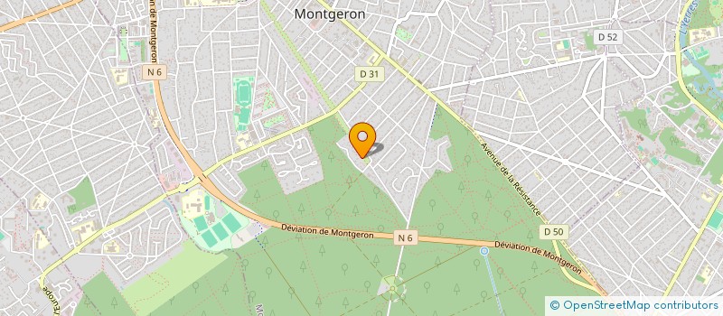 localisation de l'entreprise MADAME VIOLAINE AMSLER-DELVAUX à MONTGERON