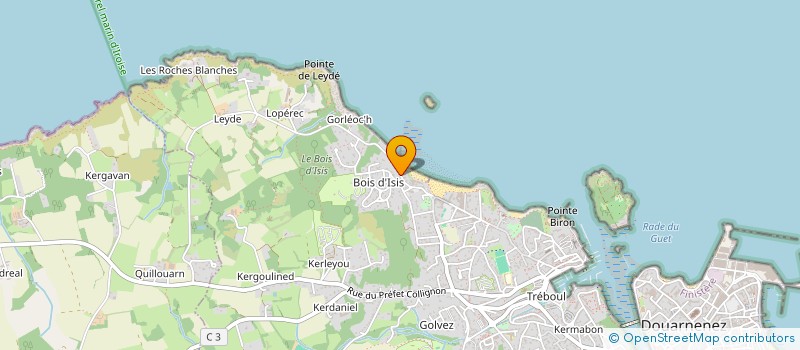 localisation de l'entreprise MADAME VIOLAINE ANDRIEUX à DOUARNENEZ