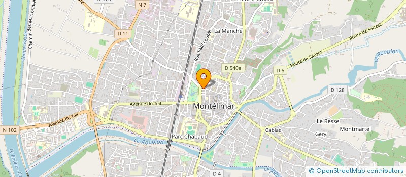 localisation de l'entreprise MADAME VIOLAINE BERENGER-DARCE  MONTELIMAR