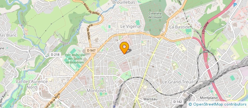 localisation de l'entreprise MADAME VIOLAINE BRULE à LIMOGES