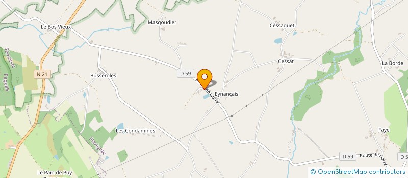 localisation de l'entreprise MADAME VIOLAINE BUISSON  FLAVIGNAC