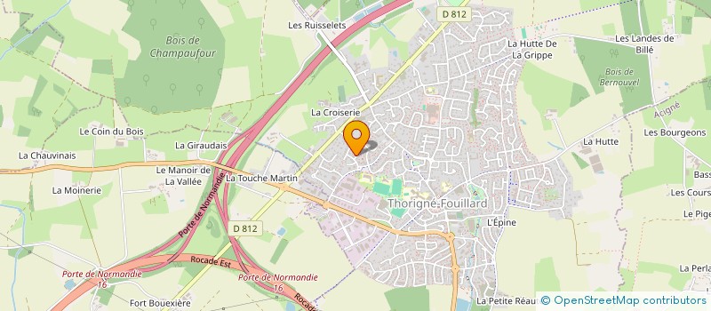 localisation de l'entreprise MADAME VIOLAINE COEURU  THORIGNE-FOUILLARD