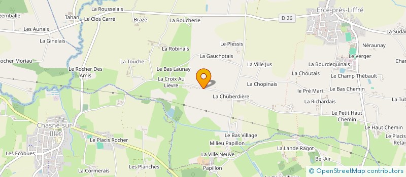 localisation de l'entreprise MADAME VIOLAINE DANAIS  ERCE-PRES-LIFFRE