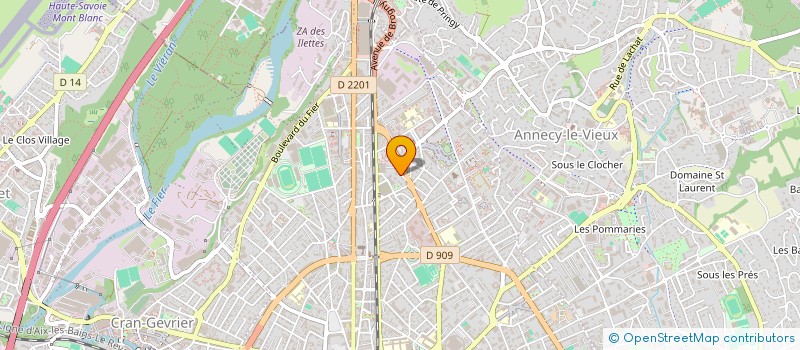 localisation de l'entreprise MADAME VIOLAINE DE LACROIX DE LAVALETTE à ANNECY