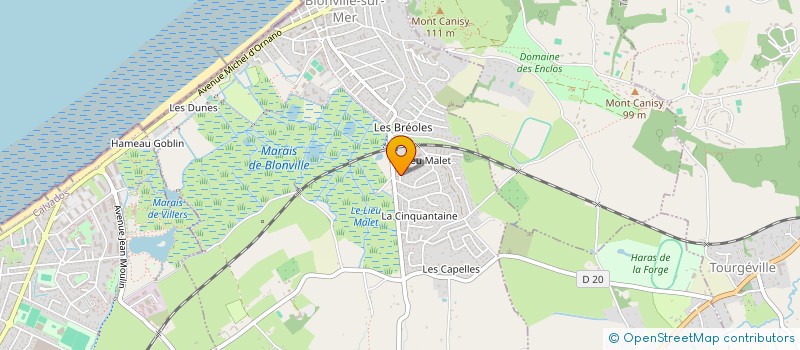 localisation de l'entreprise MADAME VIOLAINE DE REVIERS DE MAUNY  BLONVILLE-SUR-MER