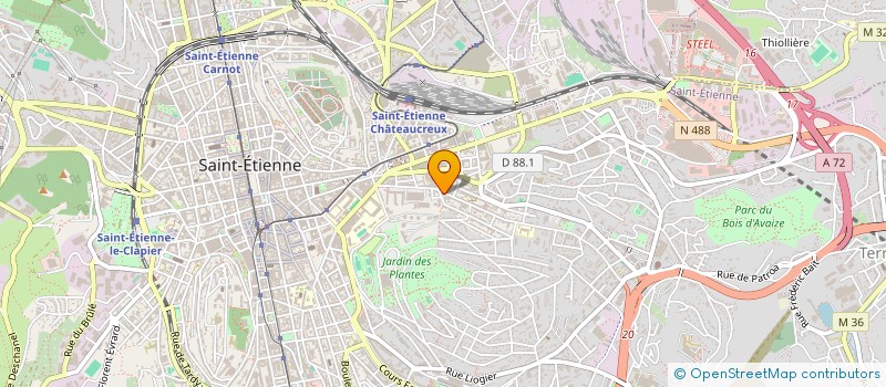 localisation de l'entreprise MADAME VIOLAINE DI-MICHELE  SAINT-ETIENNE