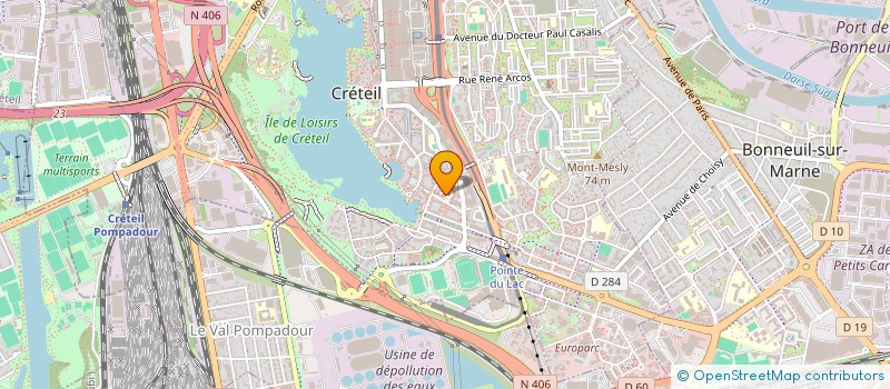 localisation de l'entreprise MADAME VIOLAINE GARCIA à CRETEIL