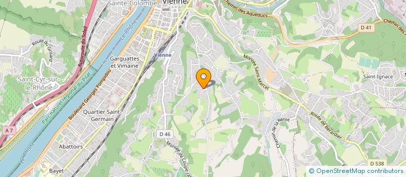 localisation de l'entreprise MADAME VIOLAINE GERLIER  SAINT-SORLIN-DE-VIENNE