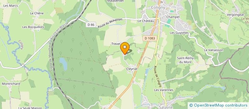 localisation de l'entreprise MADAME VIOLAINE GILBERT  SALAVRE