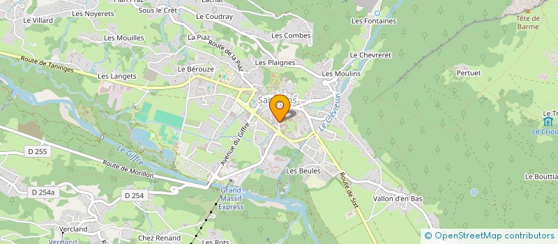 localisation de l'entreprise MADAME VIOLAINE GIRAUD  SAMOENS