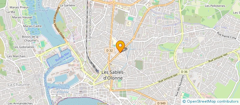 localisation de l'entreprise MADAME VIOLAINE GODART  LES SABLES D'OLONNE