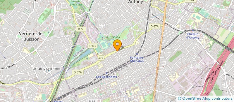 localisation de l'entreprise MADAME VIOLAINE GRAINVILLE à ANTONY