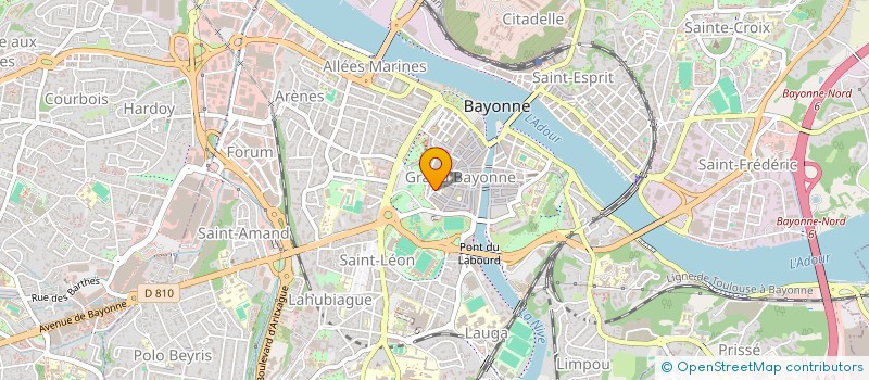 localisation de l'entreprise MADAME VIOLAINE GUERIN à BAYONNE