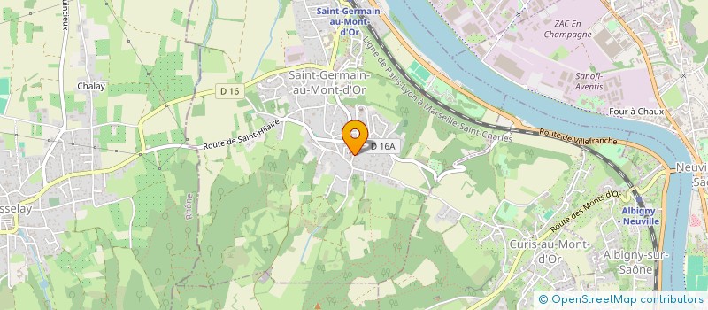 localisation de l'entreprise MADAME VIOLAINE GUERIN  SAINT-GERMAIN-AU-MONT-D'OR