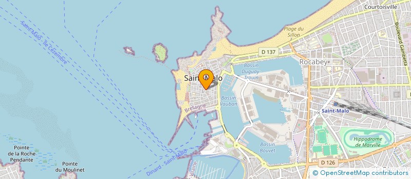 localisation de l'entreprise MADAME VIOLAINE GUYON LE BOUFFY à SAINT-MALO