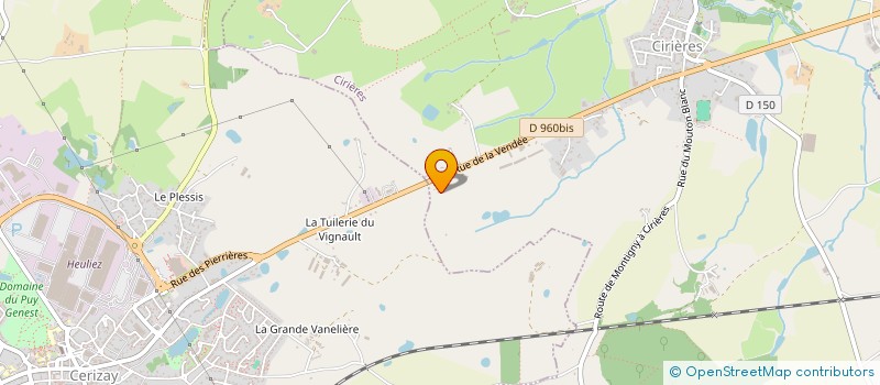 localisation de l'entreprise MADAME VIOLAINE HAY  CIRIERES