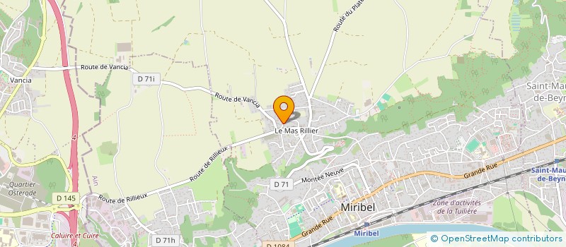 localisation de l'entreprise MADAME VIOLAINE IRVAZIAN à MIRIBEL