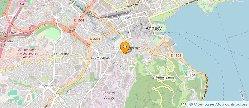 localisation de l'entreprise MADAME VIOLAINE JOSSERAND à ANNECY