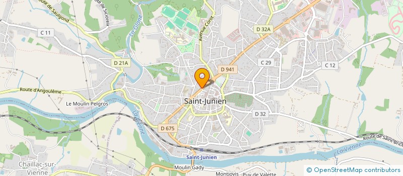 localisation de l'entreprise MADAME VIOLAINE LANGLOIS à SAINT-JUNIEN