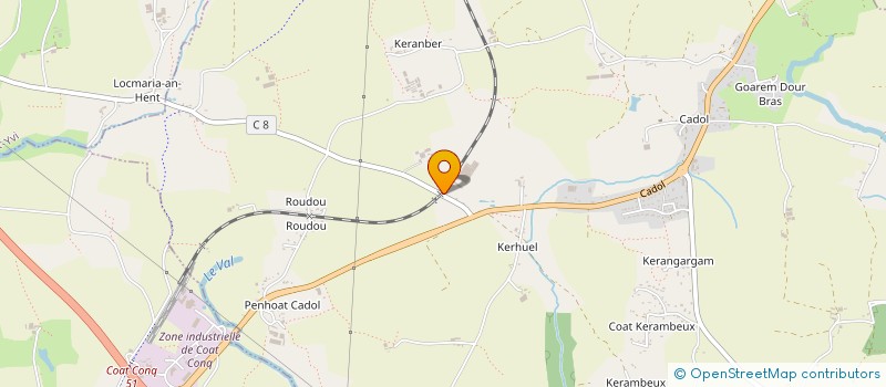 localisation de l'entreprise MADAME VIOLAINE LE DU à MELGVEN