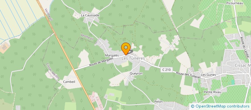 localisation de l'entreprise MADAME VIOLAINE LECARDEZ  CISSAC-MEDOC