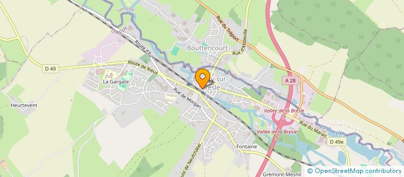 localisation de l'entreprise MADAME VIOLAINE LEFRANCOIS  BLANGY-SUR-BRESLE