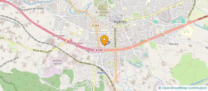 localisation de l'entreprise MADAME VIOLAINE MARETTE  HYERES