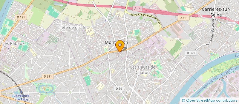 localisation de l'entreprise MADAME VIOLAINE MARTEL à MONTESSON