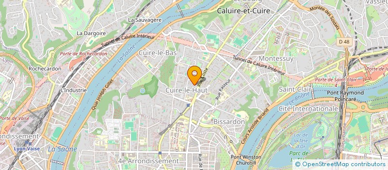 localisation de l'entreprise MADAME VIOLAINE MARZE  CALUIRE-ET-CUIRE