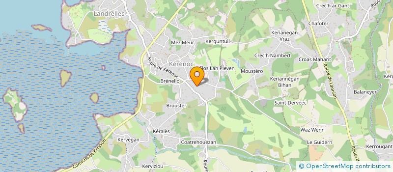 localisation de l'entreprise MADAME VIOLAINE MERCIER à PLEUMEUR-BODOU