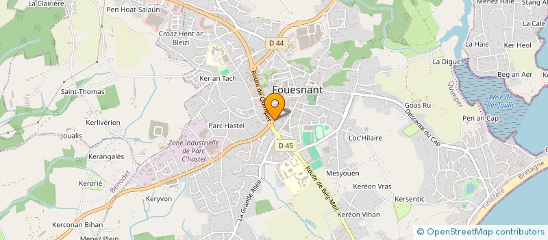 localisation de l'entreprise MADAME VIOLAINE MICHEL  FOUESNANT