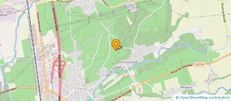 localisation de l'entreprise MADAME VIOLAINE MIGNOT  CHANAS